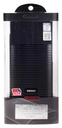 Внешний АКБ Power Bank Remax Perfume Series 10000мАч, RPP-27, черный