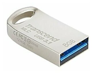 Накопитель USB 3.1 8GB Transcend JetFlash 720S серебристый