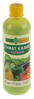 Удобрение органо-минеральное Гумат калия "Овощной", 0,5 л