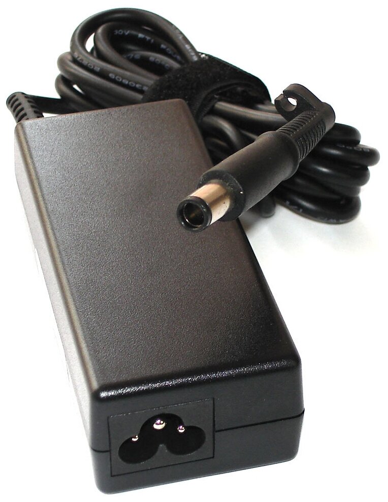 Блок питания (сетевой адаптер) для ноутбуков HP 18.5V 3.5A 65W 7.4x5.0 мм с иглой черный, с сетевым кабелем