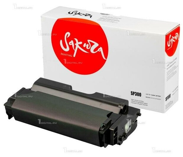 Картридж SAKURA SP300 черный для Ricoh Aficio SP 300DN совместимый (1.5К) (406956) (SASP300)