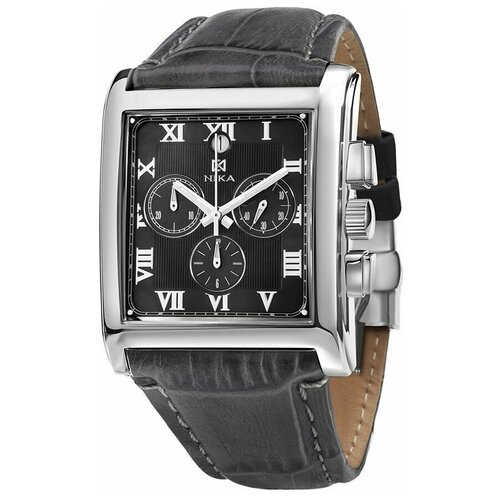 фото Наручные часы ника, серебро, серый