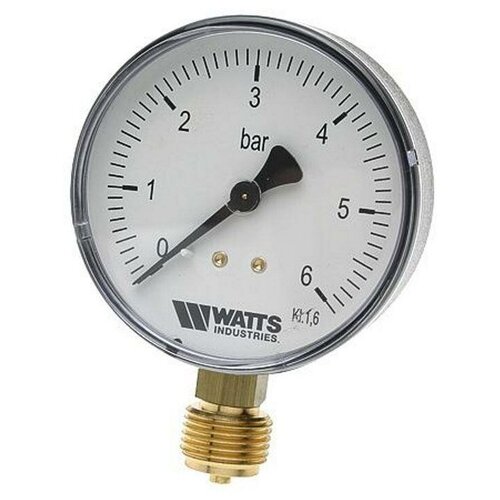 Watts Манометр радиальный WATTS F+R200 (MRP) - 1/2 (D-80 мм, шкала 0-16 бар)