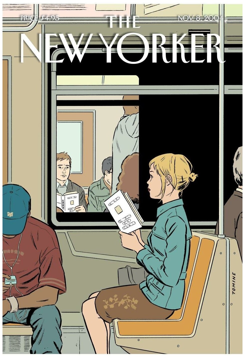 Обложки New Yorker – Поездка в метро в раме