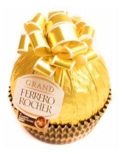 Набор конфет Ferrero Rocher Grand молочный шоколад с дроблеными лесными орехами, 125 г - фотография № 8