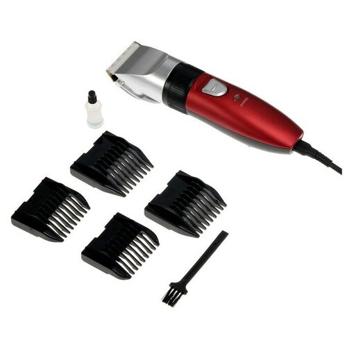 Машинка для стрижки Luazon LTRI-22 25 Вт 36912 мм керамич нож АКБ красная 245000₽