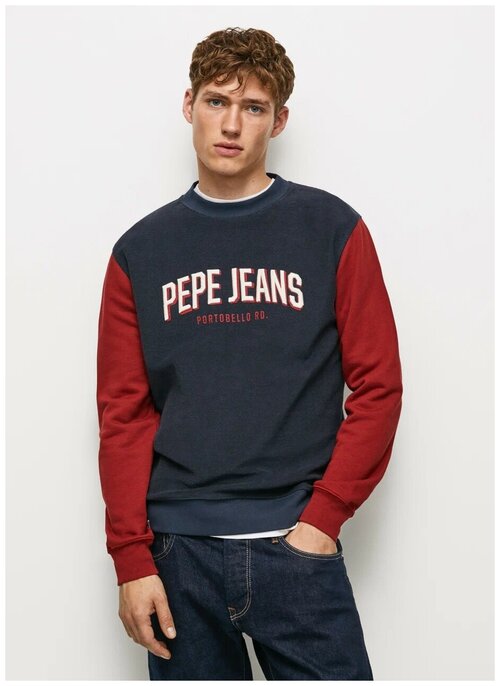 Толстовка Для Мужчин, Pepe Jeans London, модель: PM582262, цвет: разноцветный, размер: M