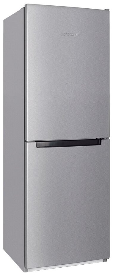 Холодильник NORDFROST NRB 151 I двухкамерный, 285 л объем, 172 см высота, серебристый металлик - фотография № 1