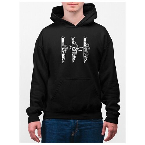 фото Худи унисекс каждому своё "аниме/удзумаки/какаси" черное m