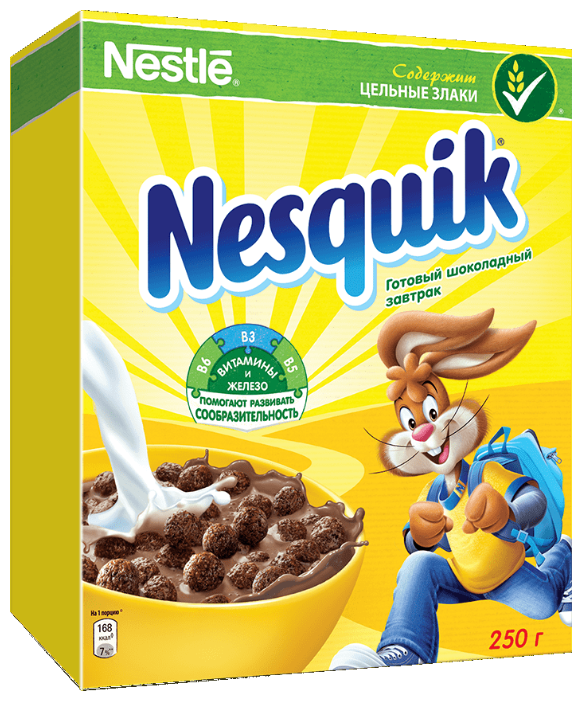 Готовый завтрак Nesquik шоколадные шарики, коробка