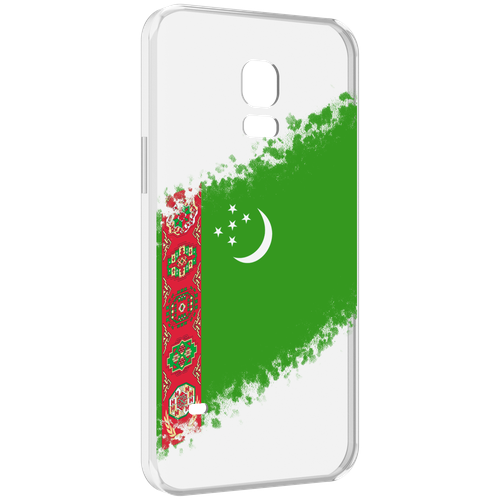 Чехол MyPads флаг герб Туркменистан-1 для Samsung Galaxy S5 mini задняя-панель-накладка-бампер чехол mypads флаг герб туркменистан 1 для samsung galaxy s23 plus задняя панель накладка бампер