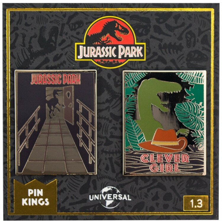 Значок Pin Kings Парк юрского периода 1.3 - набор из 2 шт Бука - фото №1