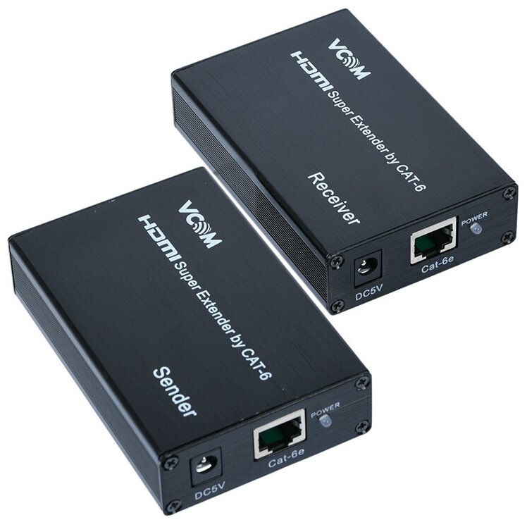 VCOM DD471 Удлинитель HDMI по витой паре до 60м extender VCOM <DD471> +2б.п. - фото №5