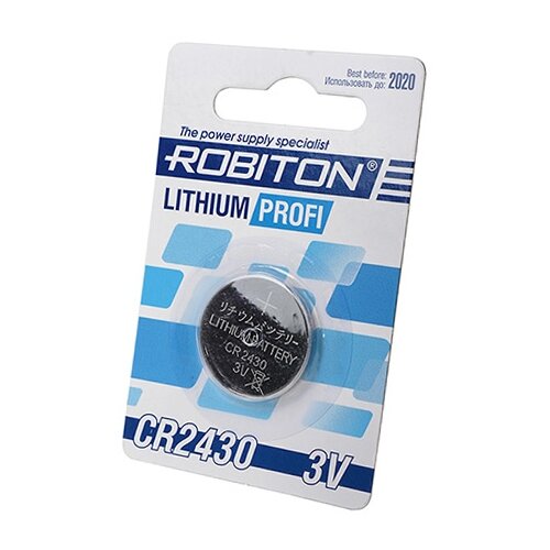 Батарейка ROBITON Lithium Profi CR2430, в упаковке: 1 шт. батарейка cr2430 robiton profi r cr2430 bl1 1 штука 13053