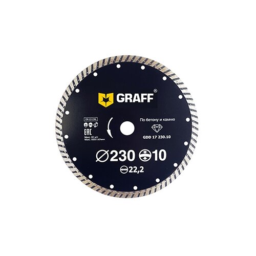 Диск алмазный отрезной GRAFF GDD 17 230.10, 230 мм, 1 шт.