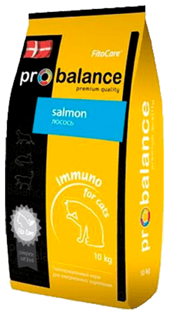 Probalance/Сухой корм/для кошек/Пробаланс/Immuno Protection/с/лососем/10кг - фотография № 2