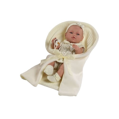 Кукла Berbesa 42см RECIEN NACIDO с пледом в пакете (5106K)