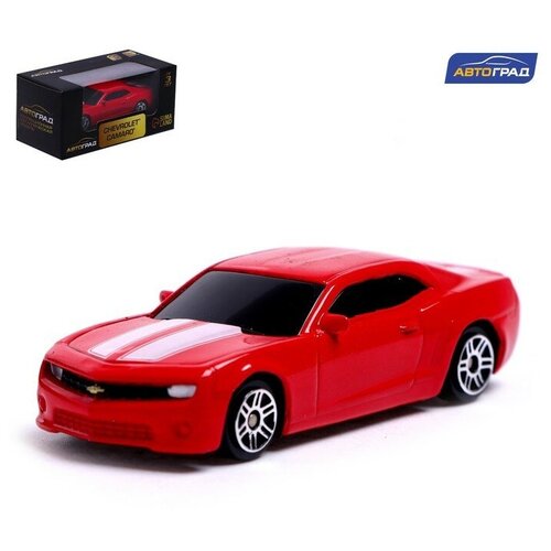 Автоград Машина металлическая CHEVROLET CAMARO, 1:64, цвет красный