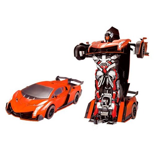 фото Робот-трансформер 1 TOY Спорткар оранжевый