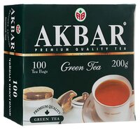 Чай зеленый Akbar Green Tea в пакетиках, 25 шт.