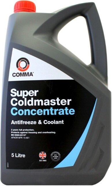 Жидкость охлаждающая Comma Super Coldmaster Concentrated Antifreeze G11 (5L) SCA5L