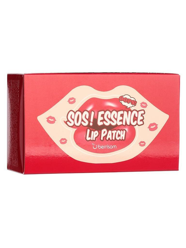 Маска-патч для губ, 80гр, SOS Essence Lip Patch, Berrisom, 8809211654277