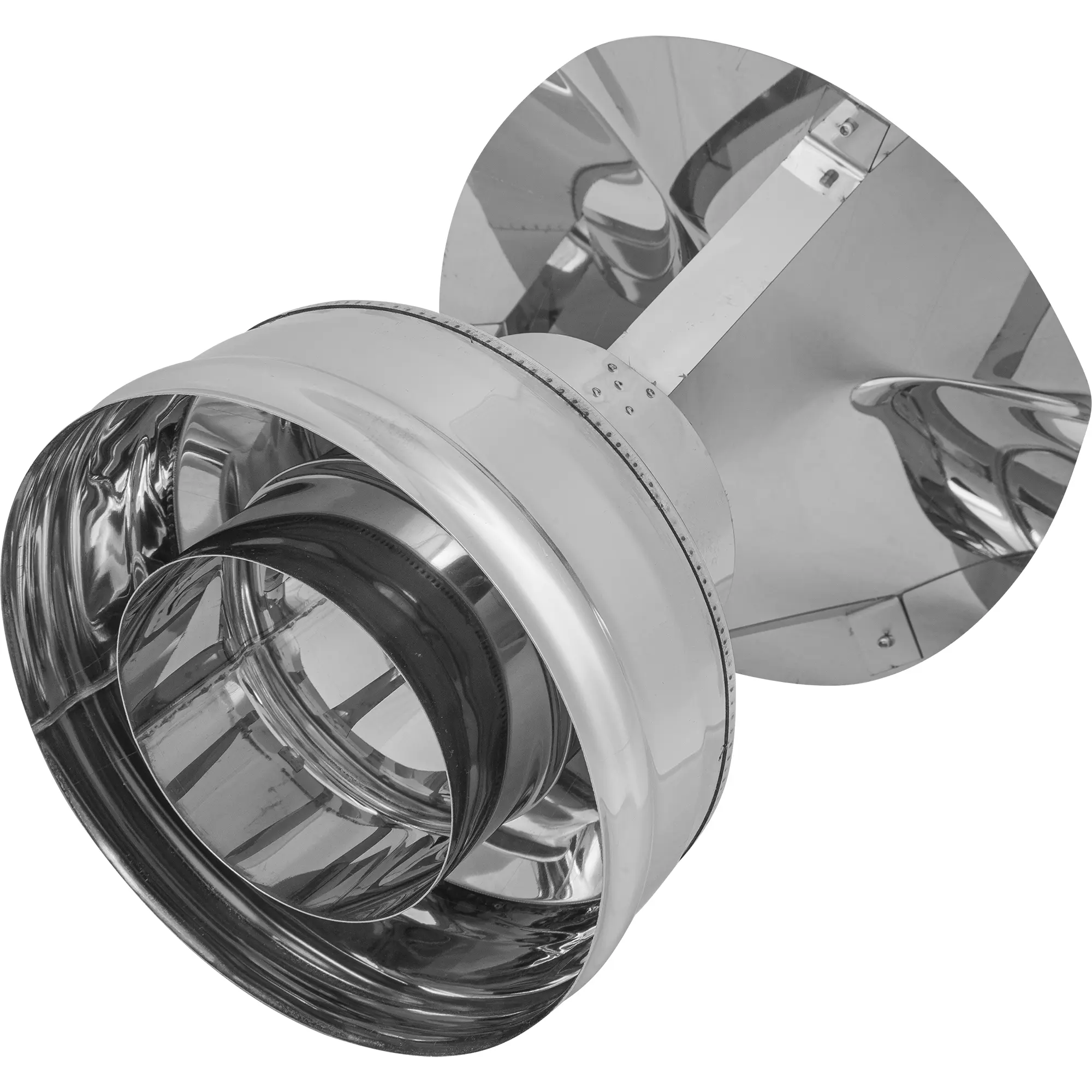 Оголовок для дымохода Ф120х200 (430/0,5х430/0,5) CORAX - фотография № 2