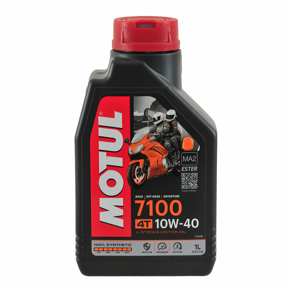 Масло для мототехники MOTUL 7100 синтетика 4Т 1 л 104091