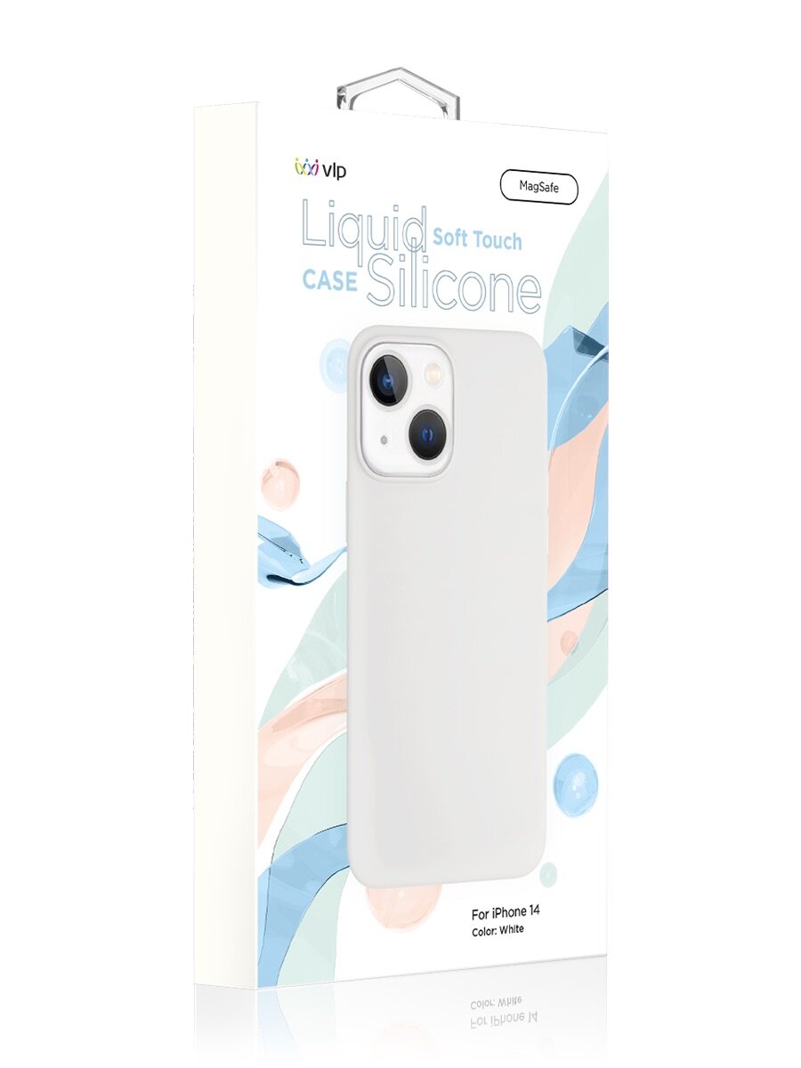 Чехол защитный VLP Silicone case with MagSafe для iPhone 14, черный - фото №8