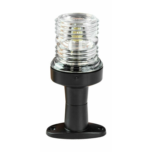 фото Огонь круговой на стойке 124 мм, черный корпус, 12 в, ааа aaa worldwide