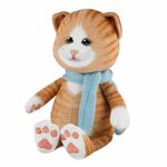 Мягкая игрушка Maxitoys Кот Рыжик в Шарфе - изображение