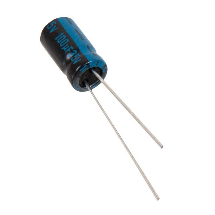 Конденсатор электролитический (capacitor) 100x35 (6,3x11) TK Jamicon 105C