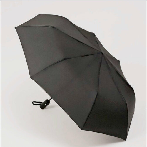 Мини-зонт Rain-Proof, полуавтомат, 3 сложения, купол 100 см, 8 спиц, система «антиветер», черный