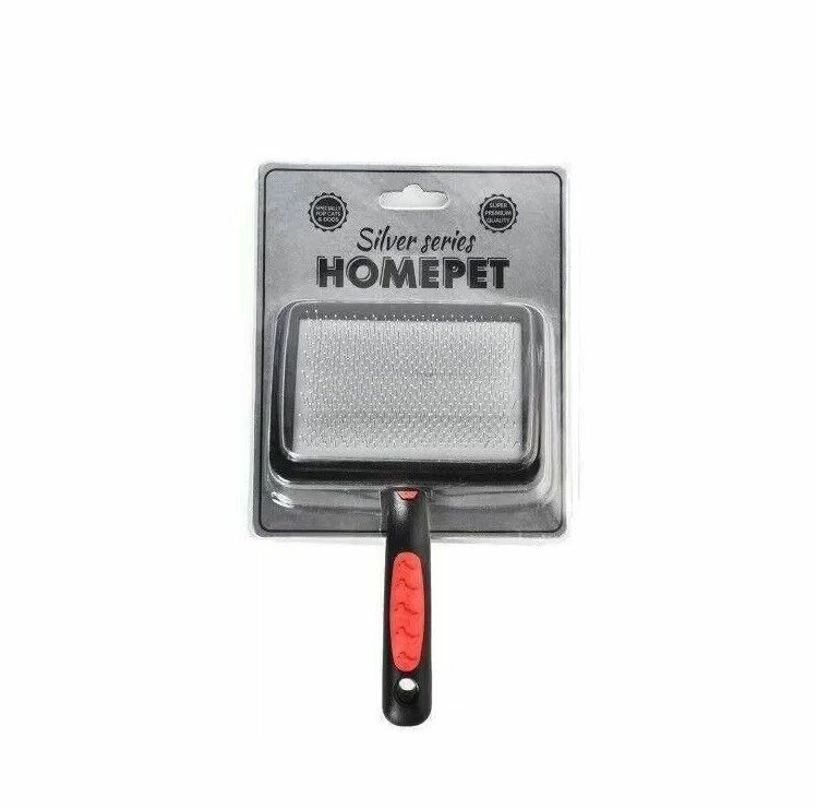 HOMEPET SILVER SERIES пуходерка пластиковая с каплей, размер M, 18х11,5см () - фото №2