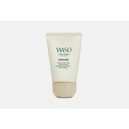 Маска-скраб для глубокого очищения пор shiseido waso satocane pore purifying scrub mask