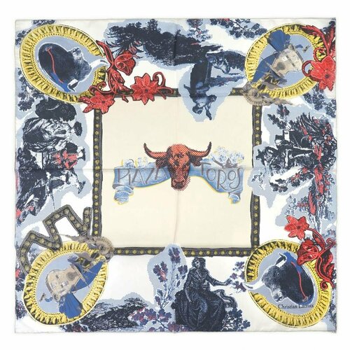 фото Платок christian lacroix, 70х70 см, бежевый