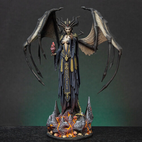Лилит суккуб металлическая коллекционная фигурка в росписи / Lilith Diablo 4 Blizzard