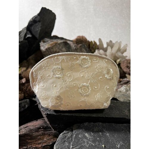 фото Косметичка ajourele, 6х10х12 см, бежевый