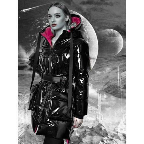 Пуховик Valiosa, размер S-M-L, черный