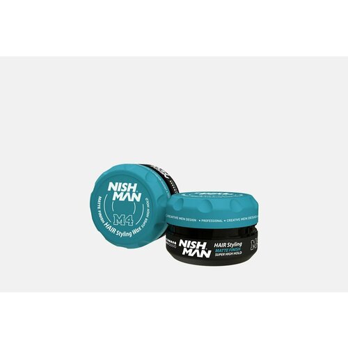Матовая финиш паста для волос NISHMAN matte finish super high hold wax m4