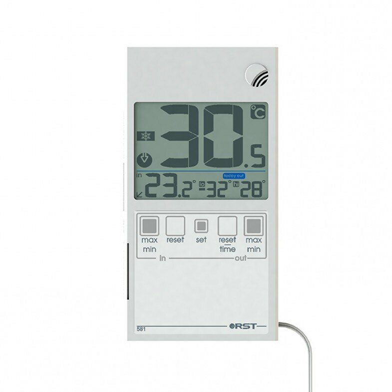 Термометр оконный RST в ультратонком (7 мм) корпусе дом/улица (RST01581)