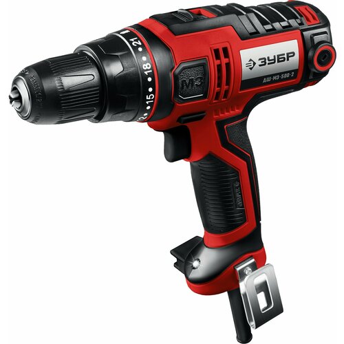 ЗУБР 500 Вт 45 Нм сетевая дрель-шуруповерт ДШ-М3-500-2 435000₽