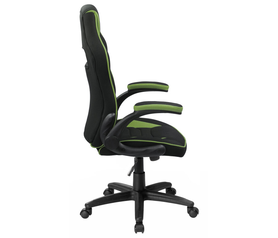 Компьютерное кресло Woodville Plast 1 игровое, обивка: текстиль, цвет: Green/Black - фотография № 14