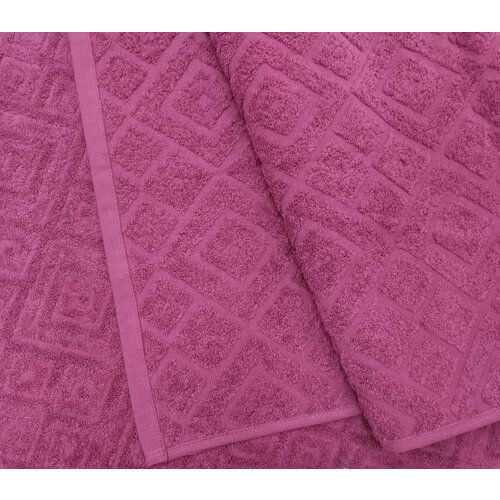 Полотенце жаккард 70*140 цв. бордовый