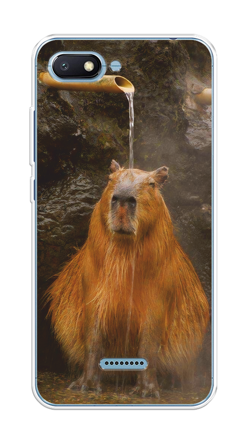 Силиконовый чехол "Капибара на отдыхе" на Xiaomi Redmi 6A / Сяоми Редми 6А