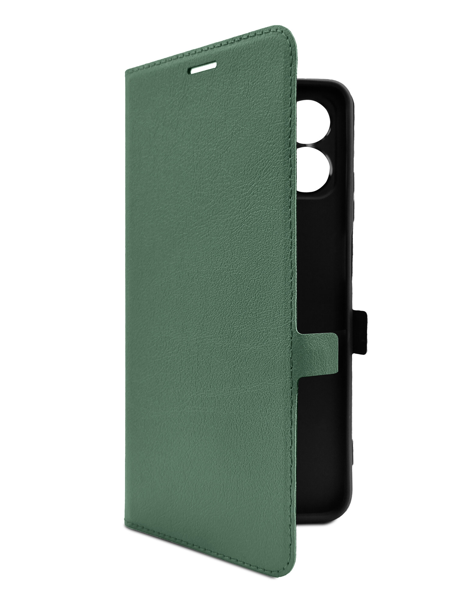 Чехол на Realme C51/ C53 (Риалми С53) зеленый опал книжка эко-кожа с функцией подставки отделением для пластиковых карт и магнитами Book case Brozo