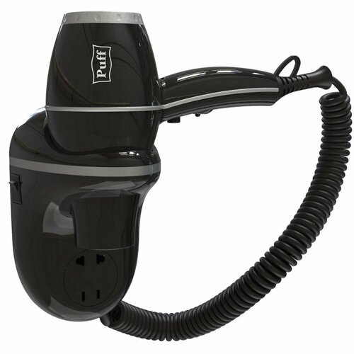 Фен -1800ВlB настенный 1800 Вт 2 скорости хол воздух чёрный 683100₽