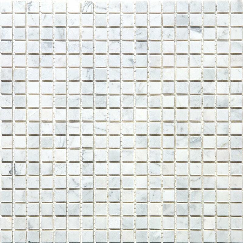 Мозаика Natural 4M088-15P из глянцевого мрамора размер 29.8х29.8 см чип 15x15 мм толщ. 4 мм площадь 0.089 м2 на сетке