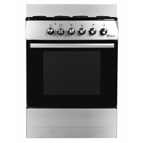 Комбинированная плита IDEAL L 110 ЭКО серая серебристая 60 см газовые конфорки электрическая духовка 2260000₽
