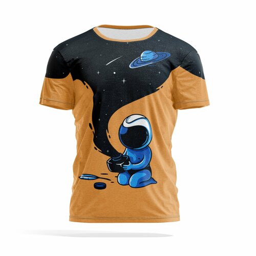 фото Футболка panin brand, размер xxxl, бирюзовый, коралловый